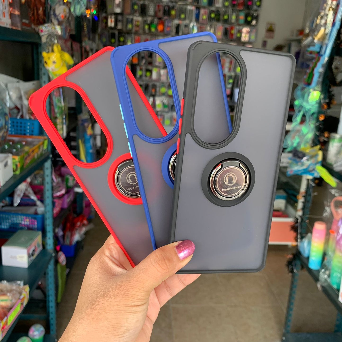 Funda Semitransparente Anillo Para Oppo Reno 10 / Reno 10 Pro