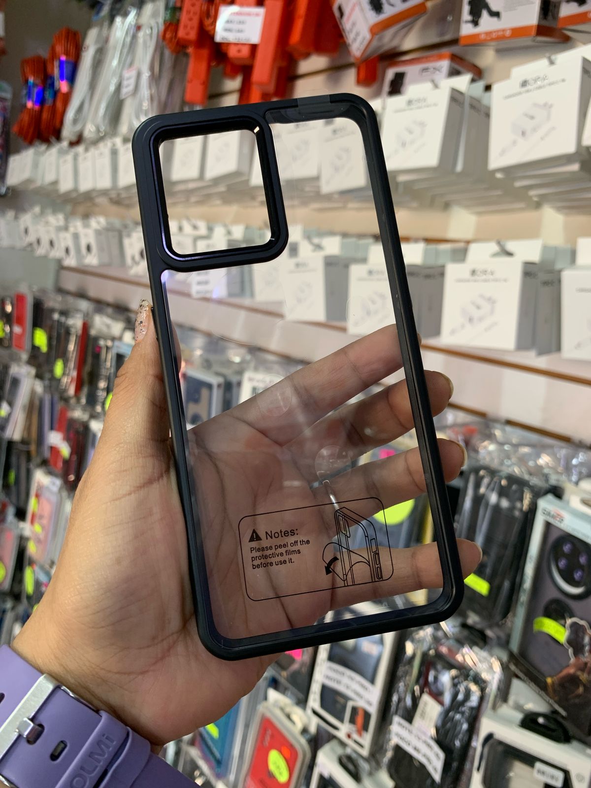 Funda Uso Rudo Acrilico Cromado Para Oppo Reno 7