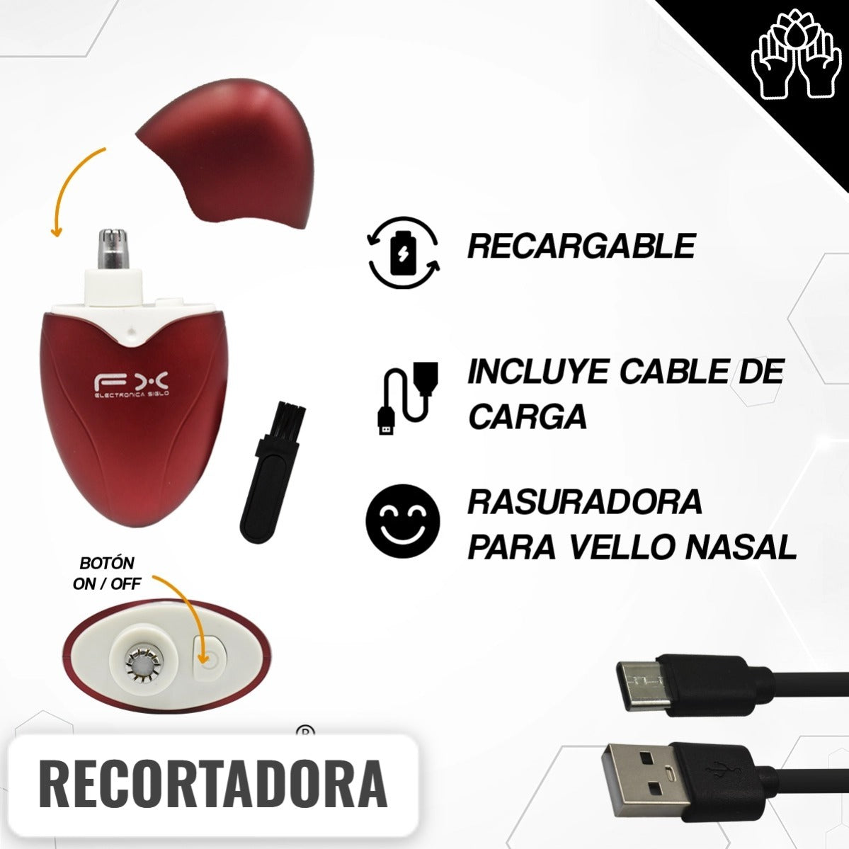 Rasuradora Recargable Recortadora FX-B17