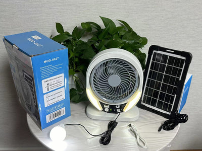 Ventilador Solar Recargable MOD-8025