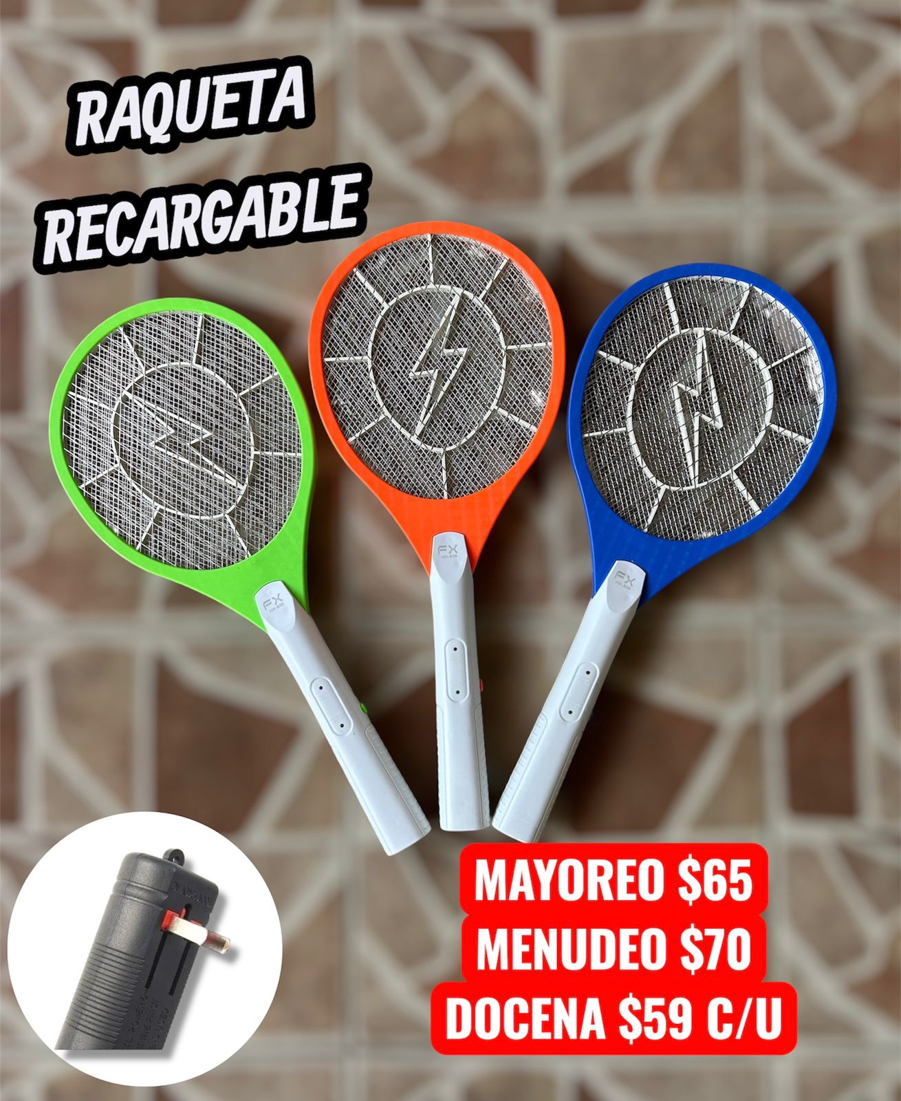 Raqueta Recargable HX-838