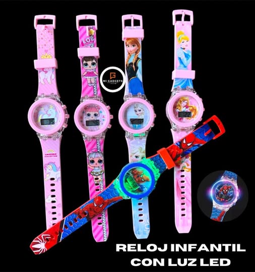 Reloj Infantil Con Luz Led