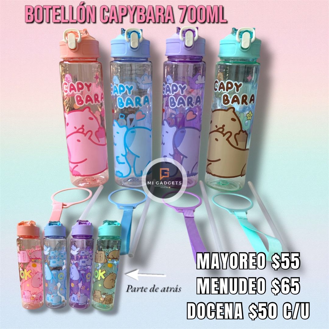 Termo Diseño Botellon Capybara 700 Ml