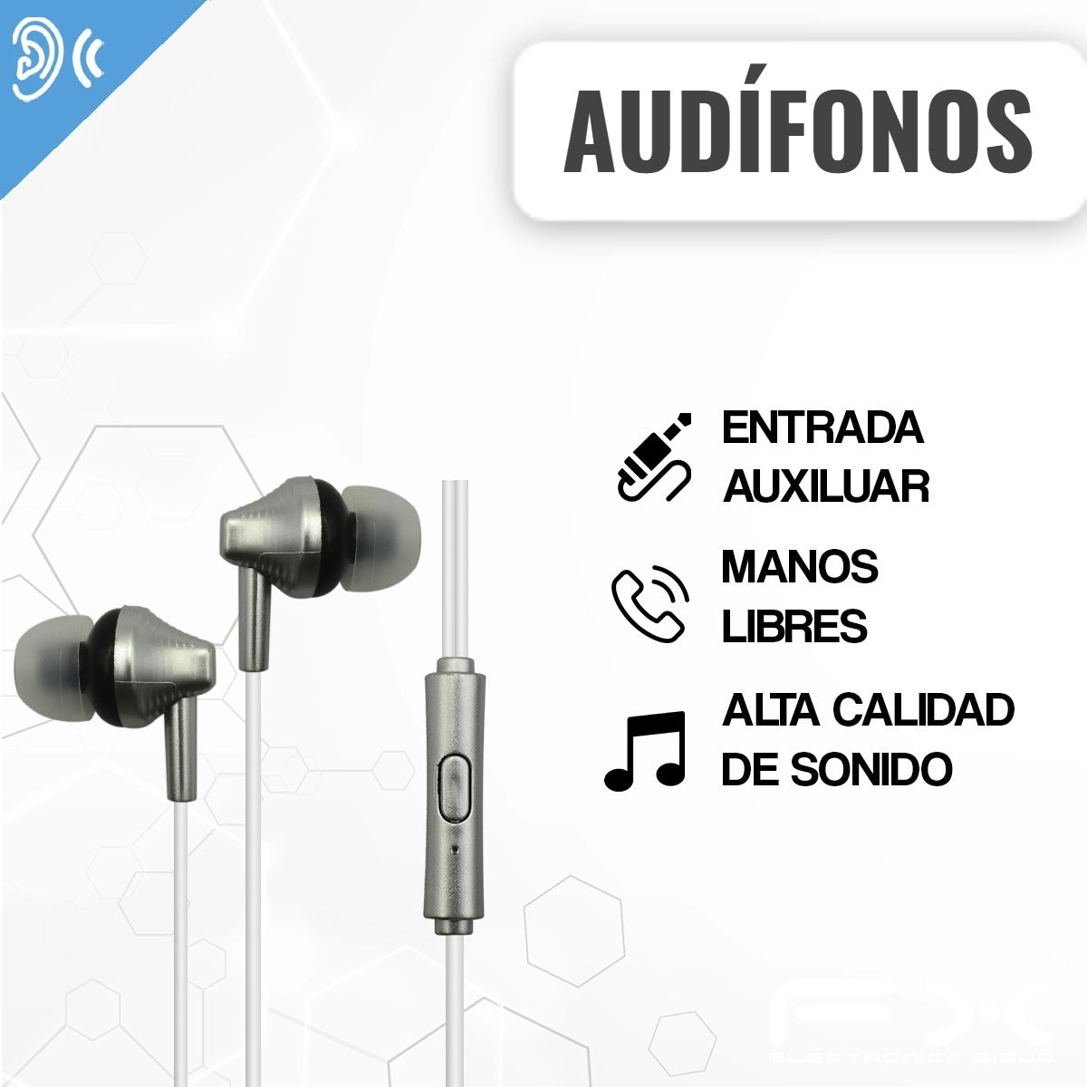 AUDÍFONOS 3.5MM EAR-S29