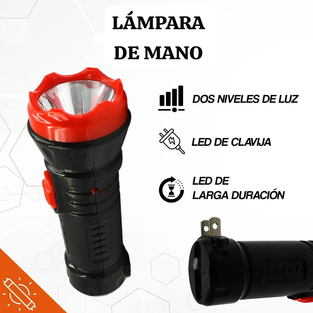Lampara De Emergencia De Mano LED-852