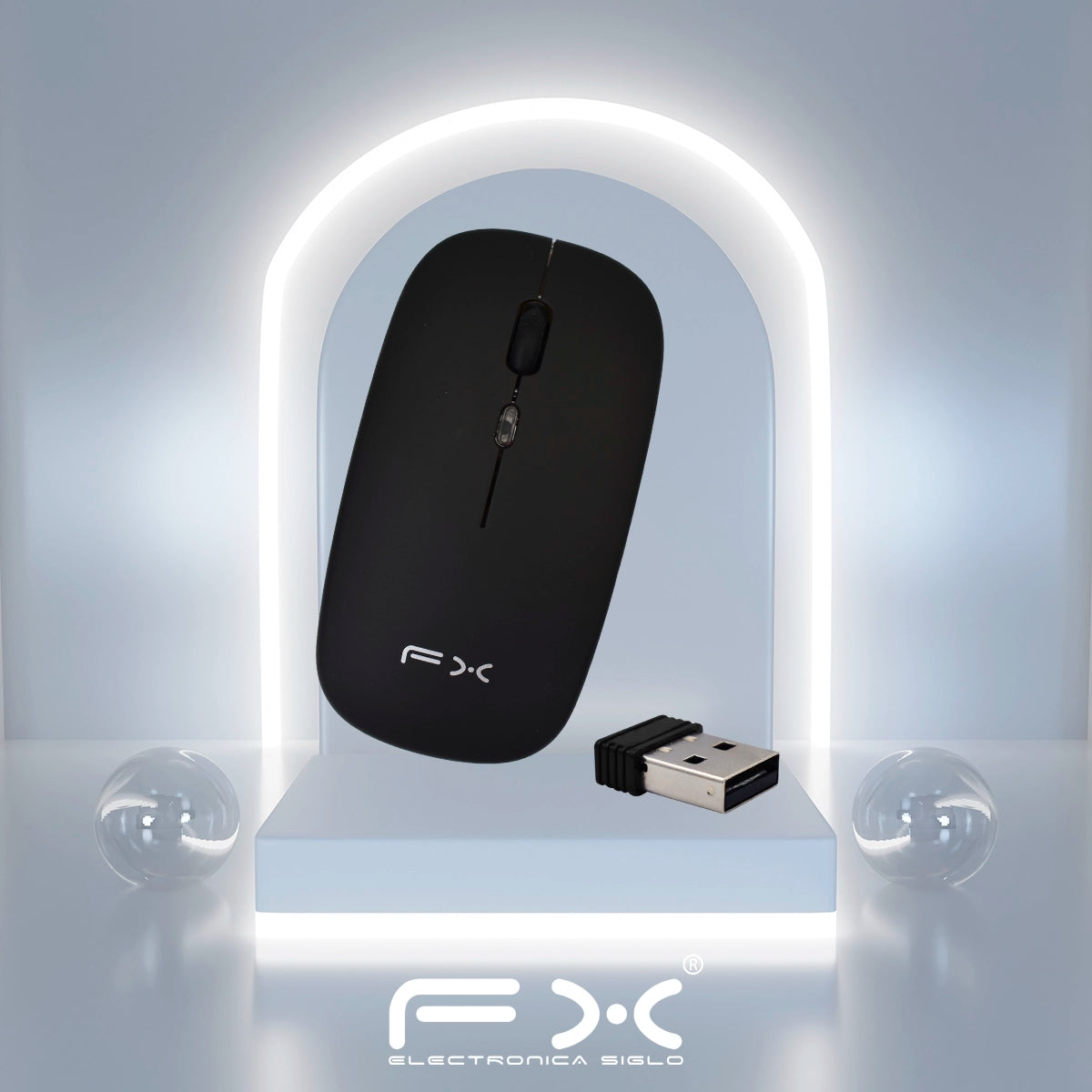 Mouse Inalámbrico Recargable FX MOU-L38 – Comodidad y precisión sin cables