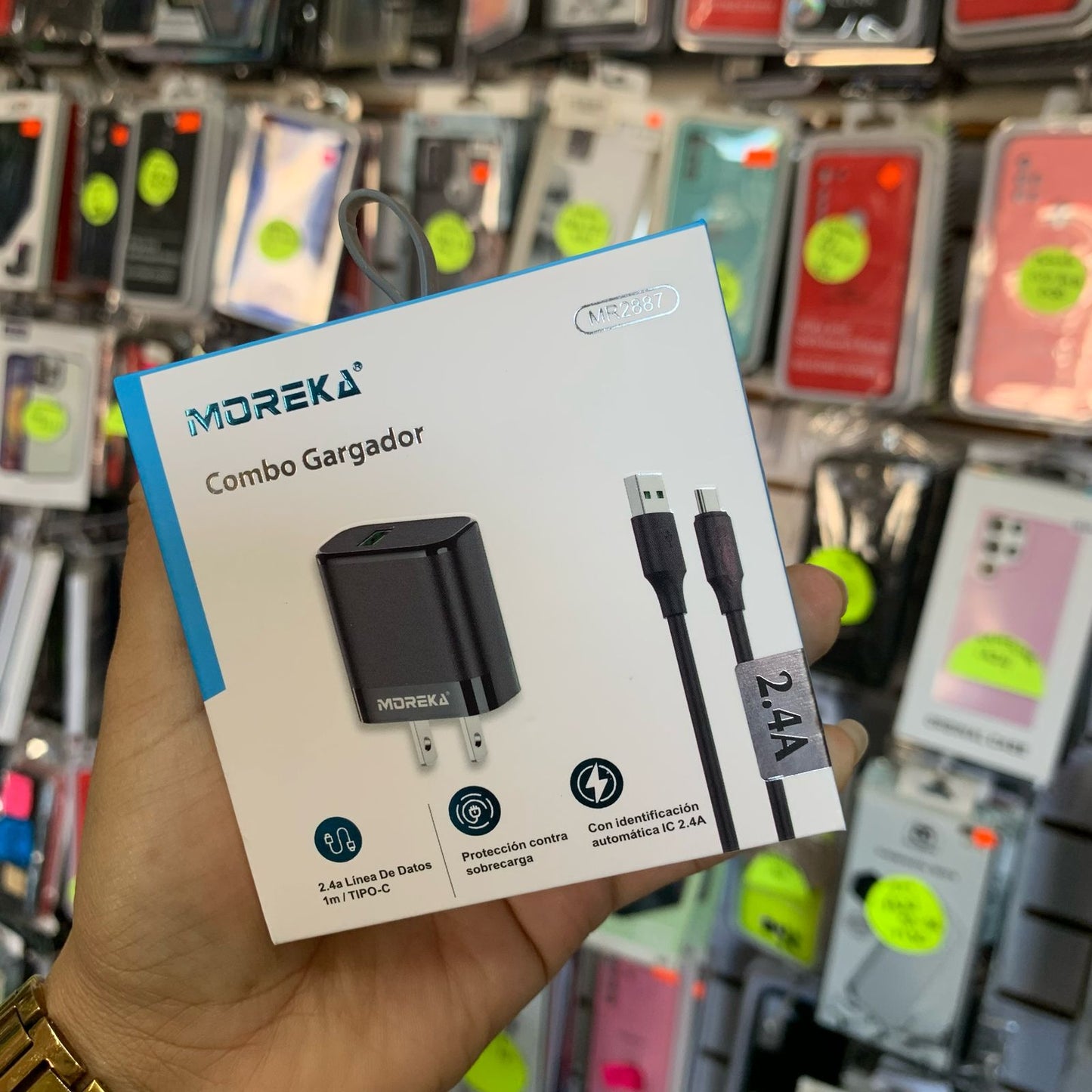 Cargador Moreka Tipo C 2.4A MR2887