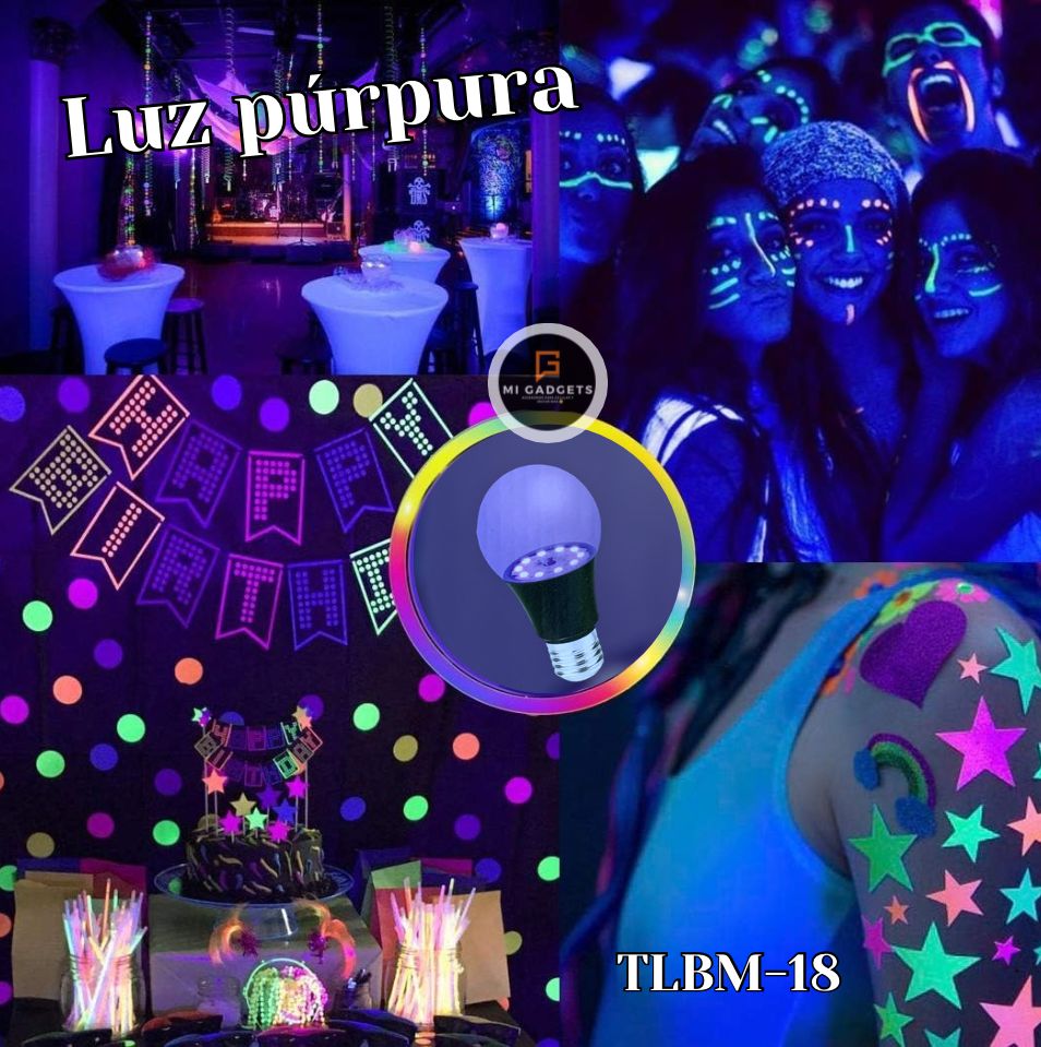 Foco Luz Led Purpura TLBM-18