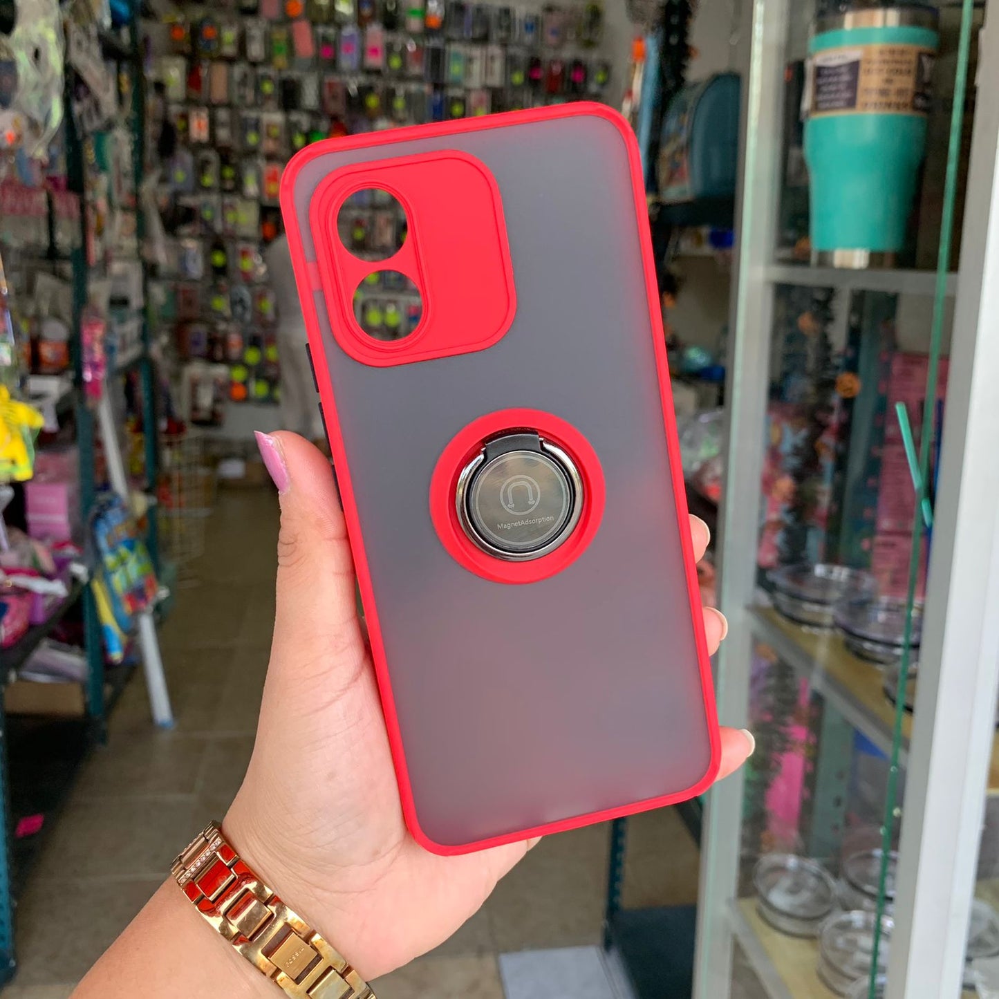 Funda Uso Rudo Anillo Para Huawei Honor X5