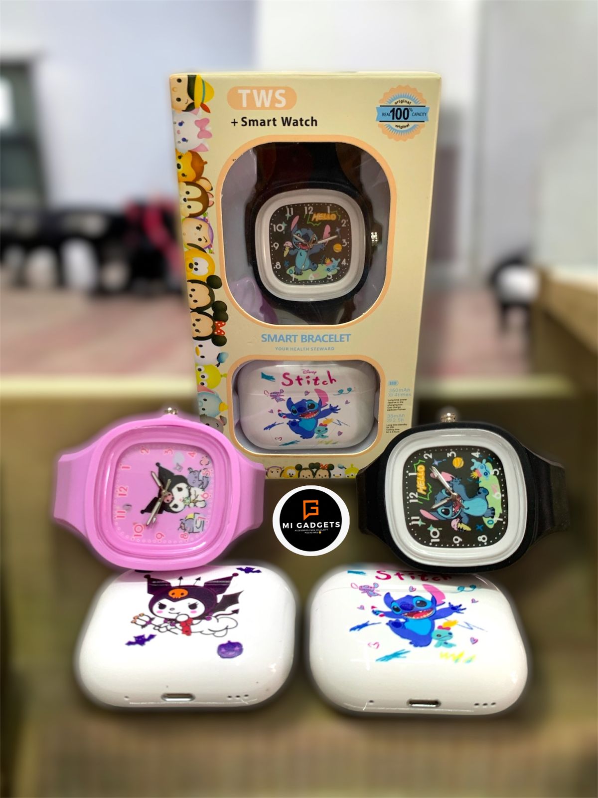 Audifonos Bluetooth + Reloj Diseños FR-6602