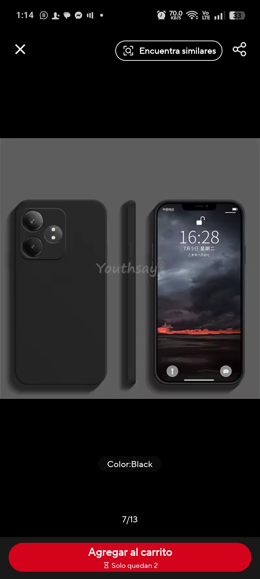 Funda silicon Para Realme GT6