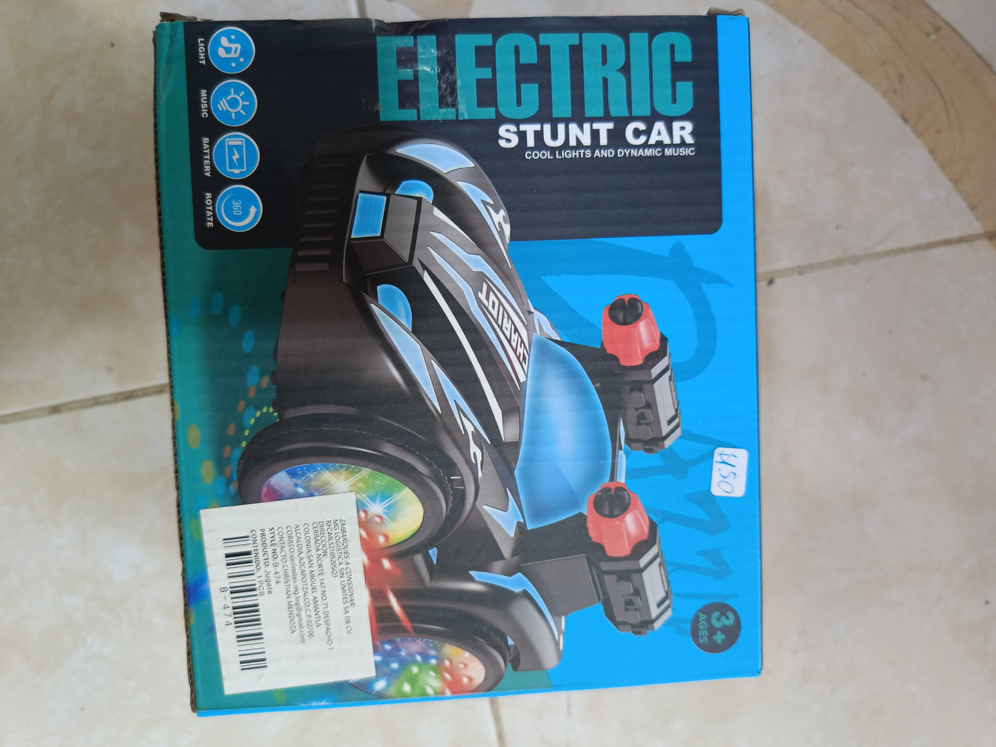 COCHE STUNT CAR JYD1196A-1 B-474 (ABA)