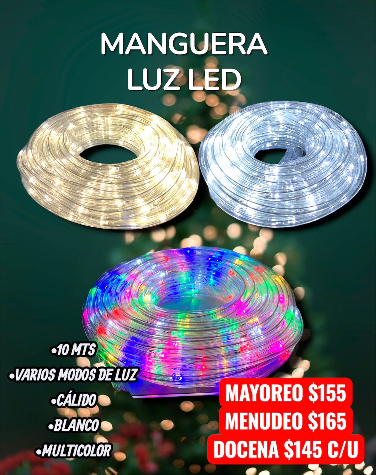 Manguera De Luz Led 10M ZSD-050 ZSD-039 ZSD-085