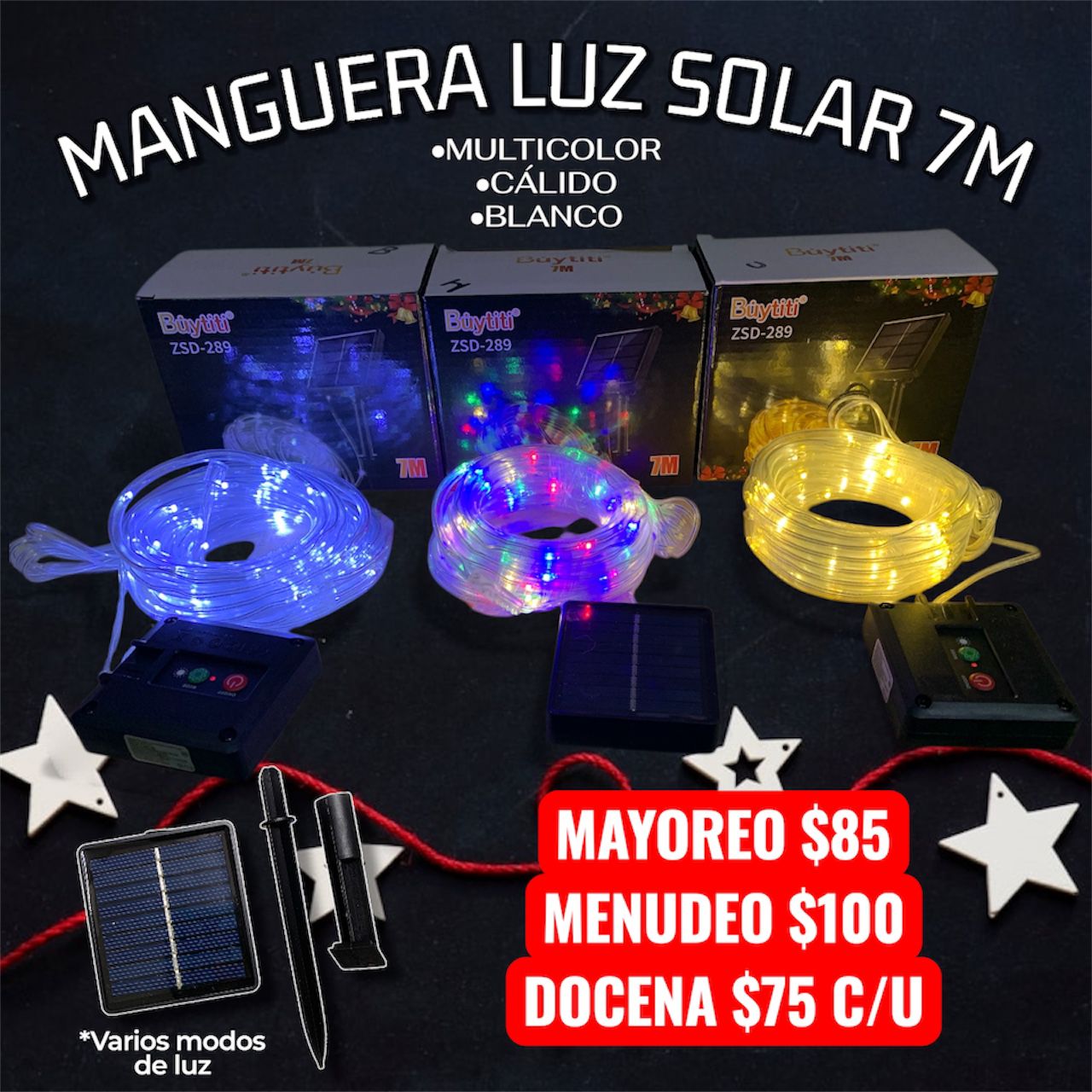 Manguera De Luz Solar 7M ZSD-289