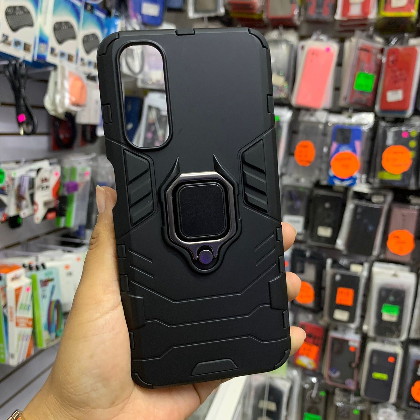 Funda Uso Rudo Anillo Para Realme 7 (LC)