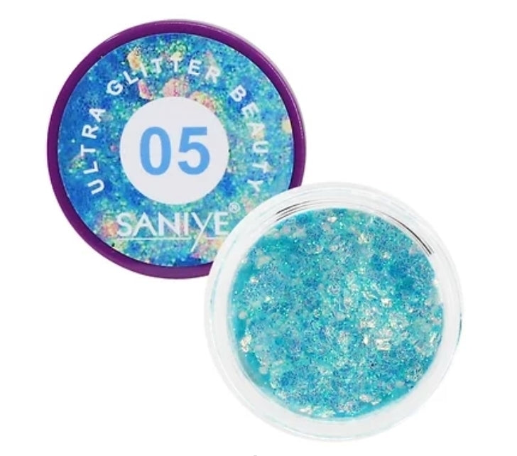 Hojuelas En Gel Glitter Para Cara Y Cuerpo