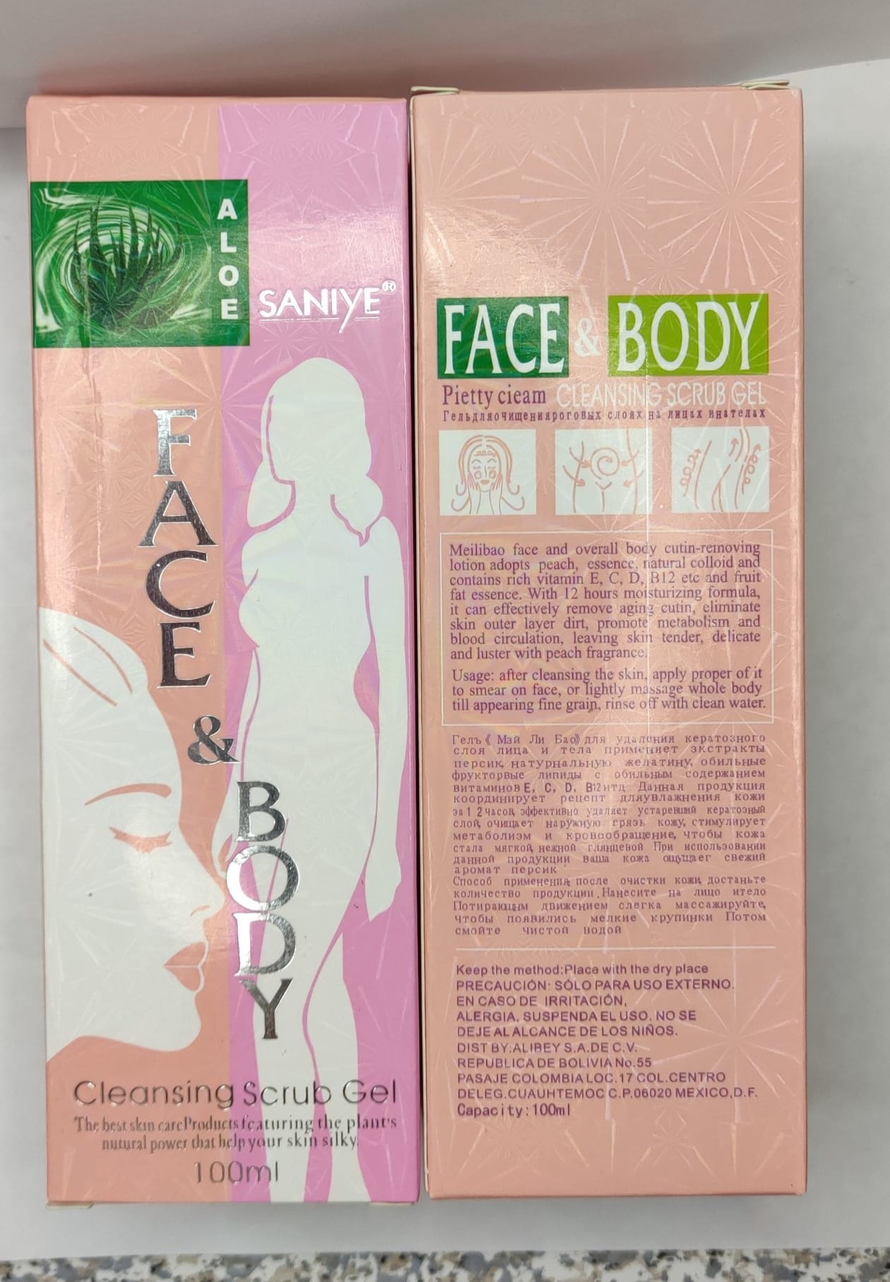 EXFOLIANTE FACE Y BODY ALOE SANIYE