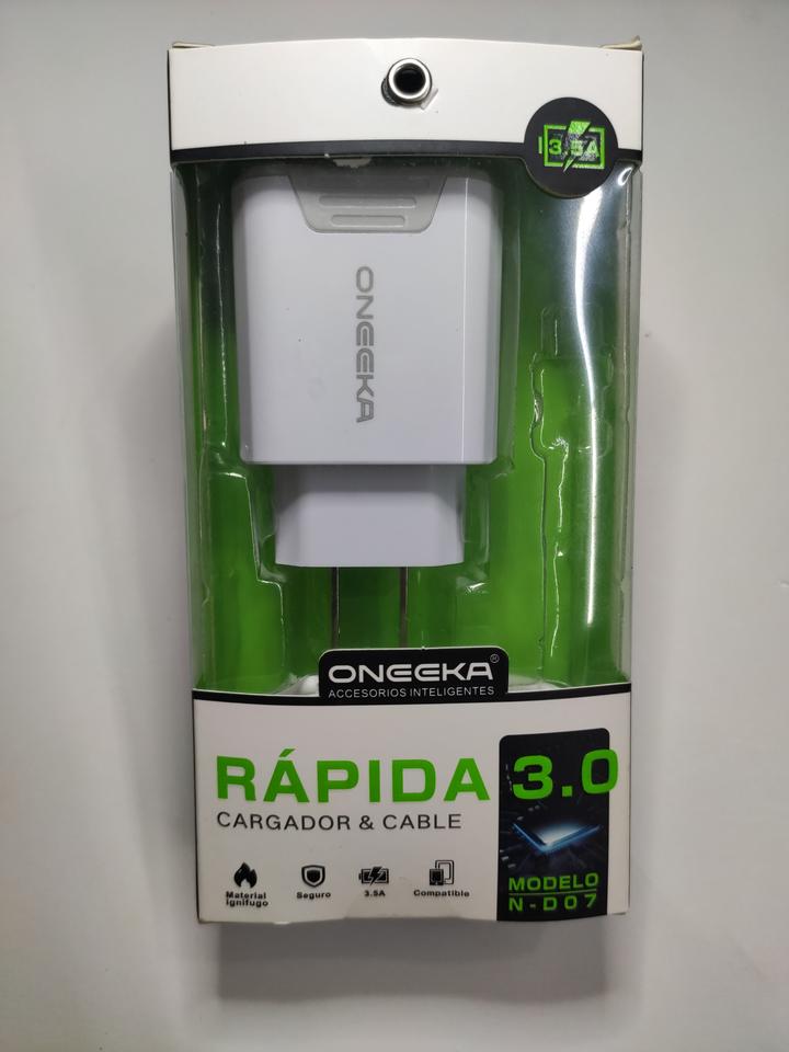 Cargador ONEEKA Carga rapida N-D07 Tipo C