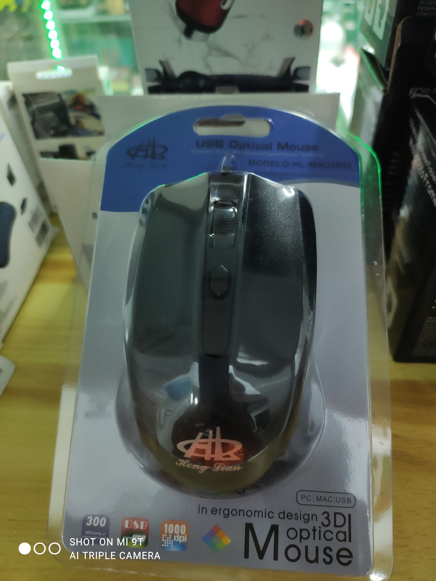 Mouse Alámbrico Usb Óptico Ergonómico 3D