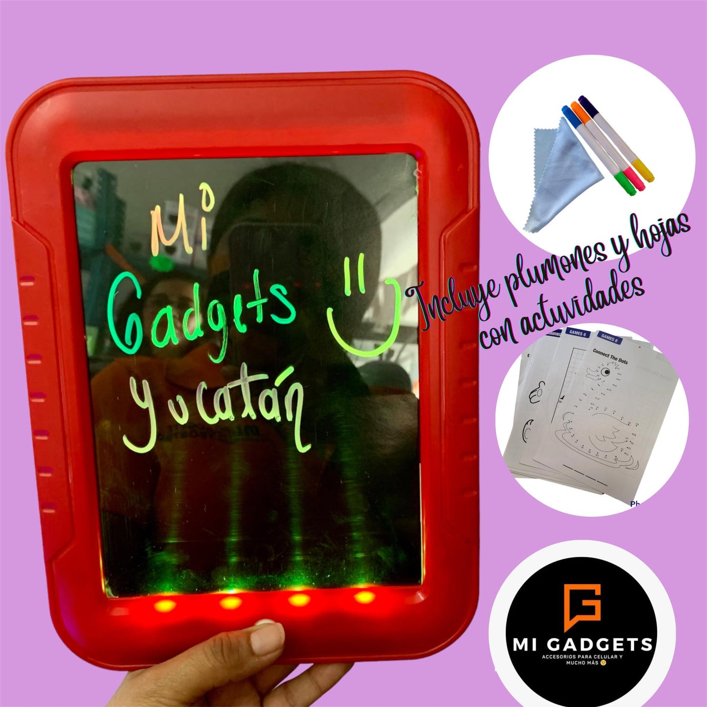 Pizarron Magico Con Luz