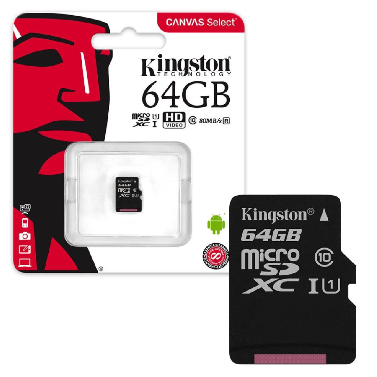 Memoria Micro SD MICROSD 64Gb Kingston SDC10