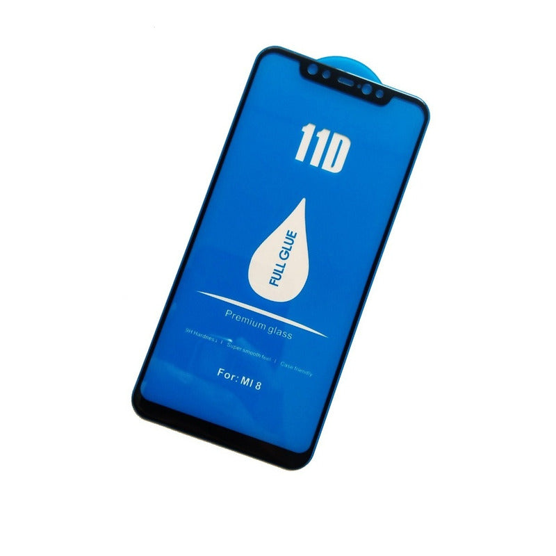 Mica Templada Full Glue Premium 11d Para Xiaomi Mi 8