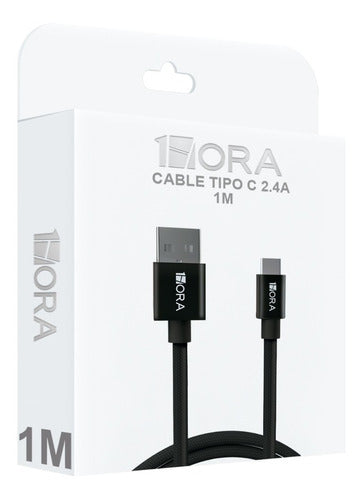CABLE TIPO C 2.4A 1M 1HORA CAB237