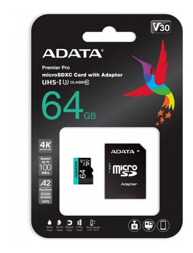 Memoria Micro Sd 64gb Adata V30 Premier Pro K
