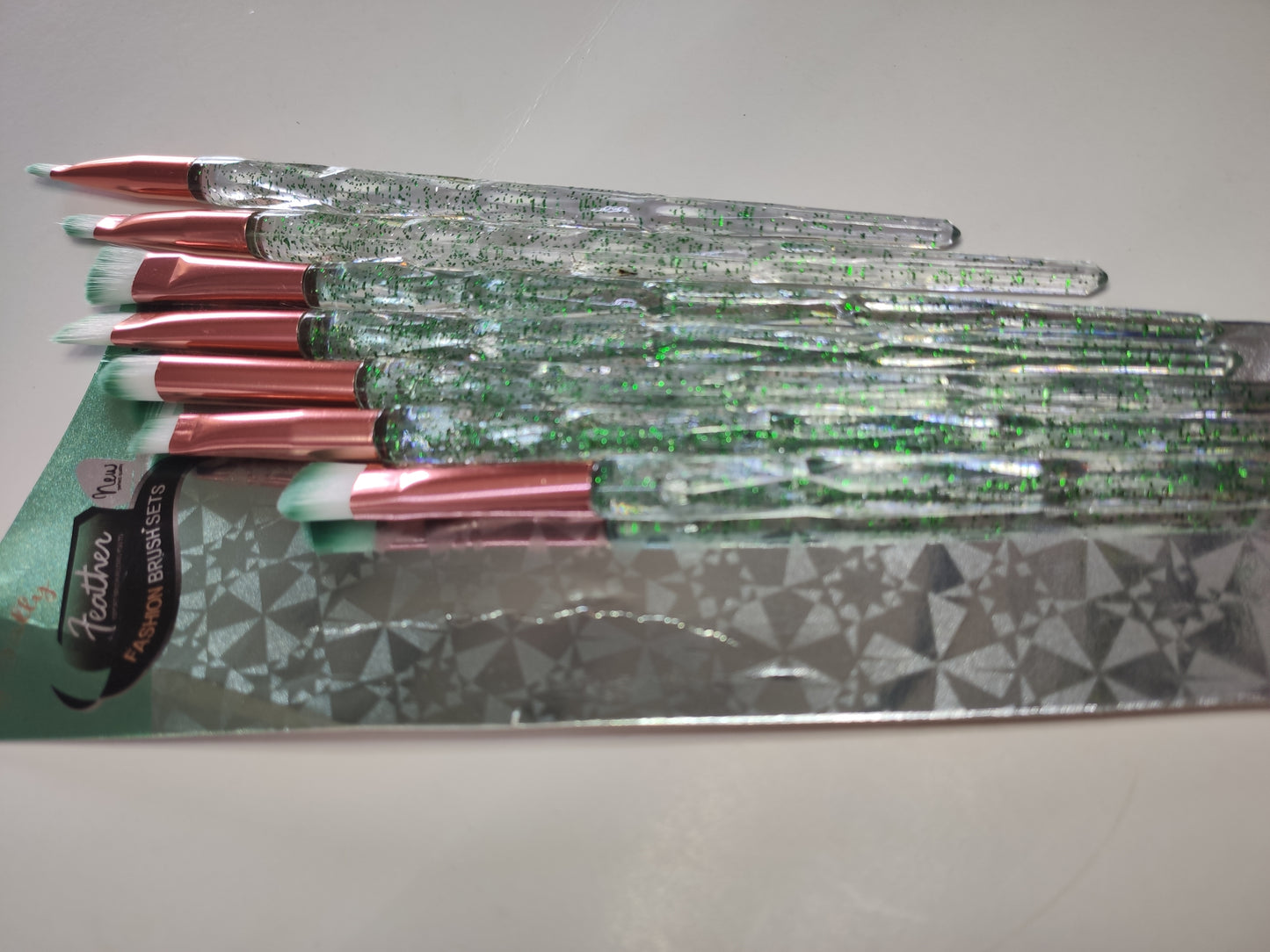 SET DE BROCHAS SALLY CON 7 PIEZAS - VERDE