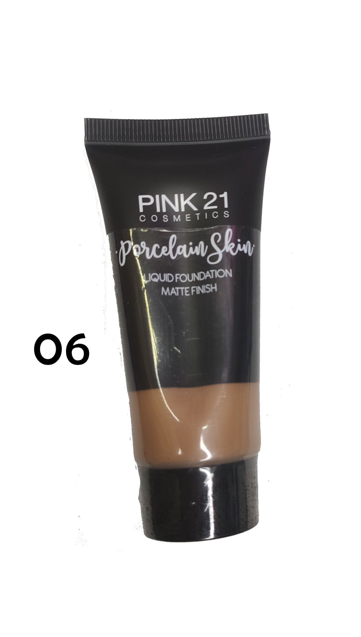 Maquillaje Pink 21 Porcelain skin Liquid Foundation Matte Finish