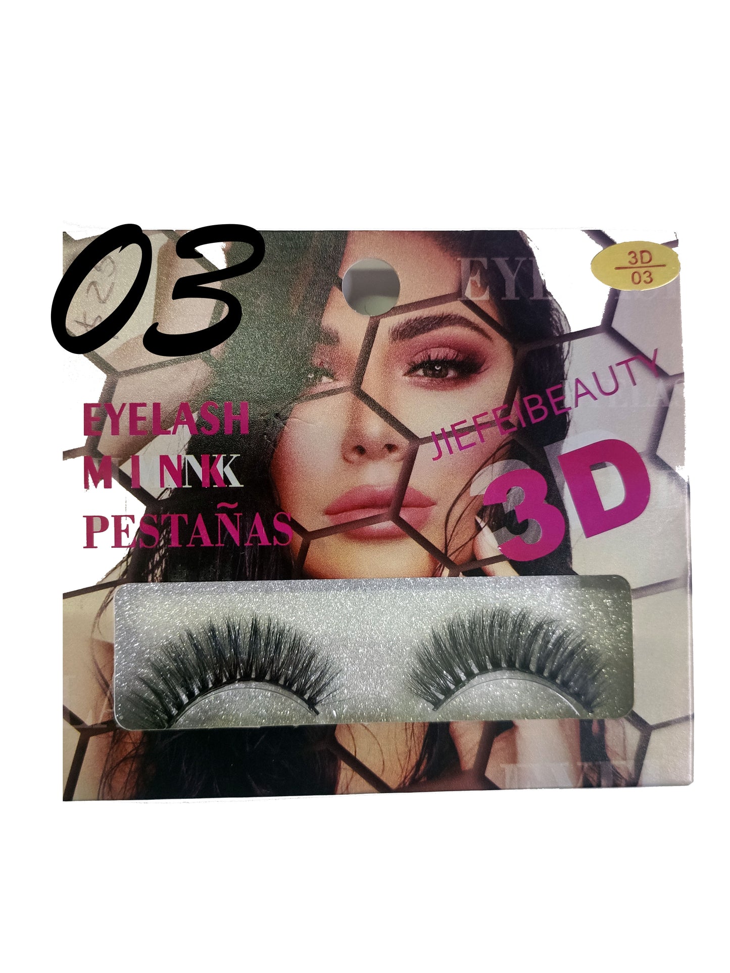 PESTAÑAS JIEFEI BEAUTY MINK 3D