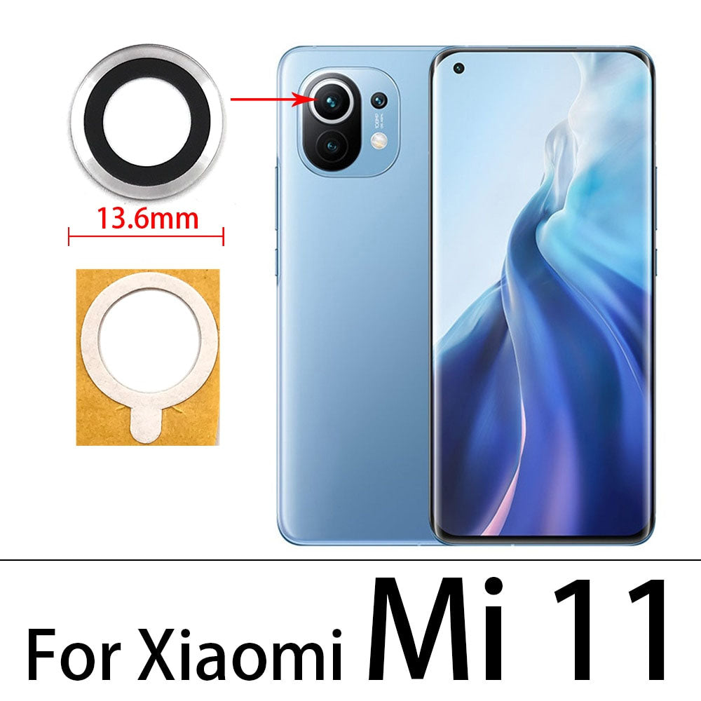 LENTE CRISTAL VIDRIO DE CAMARA REFACCION PARA XIAOMI MI 11