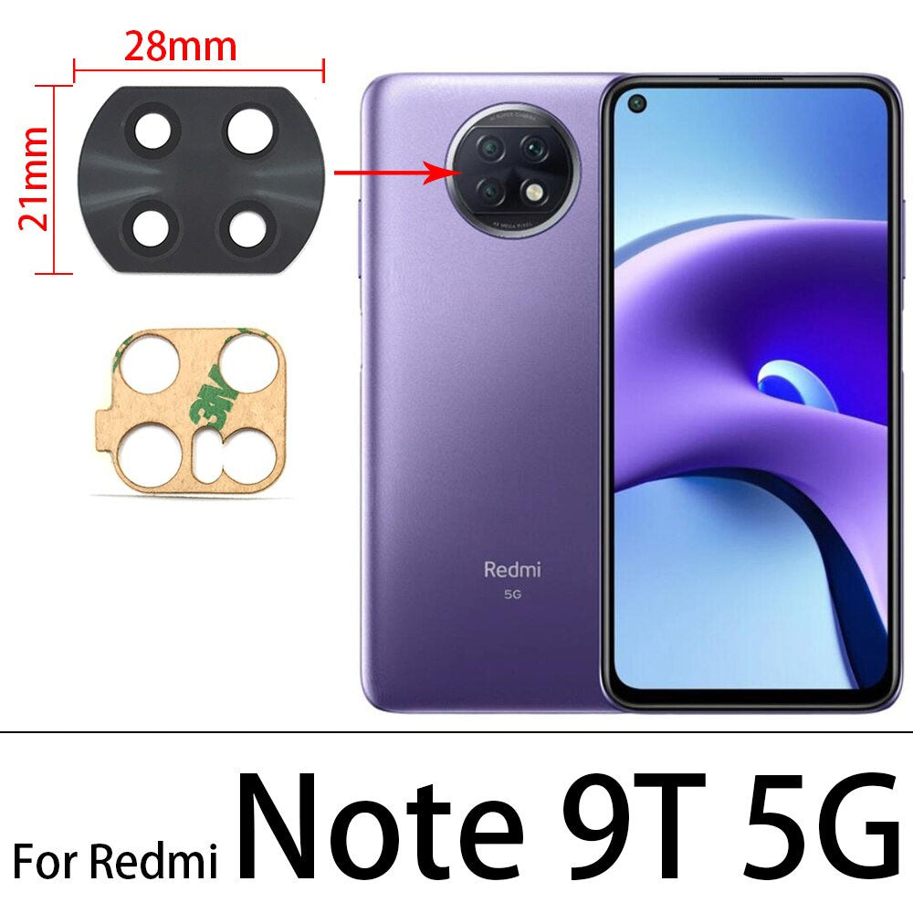 LENTE CRISTAL VIDRIO DE CAMARA REFACCION PARA XIAOMI REDMI NOTE 9T 5G