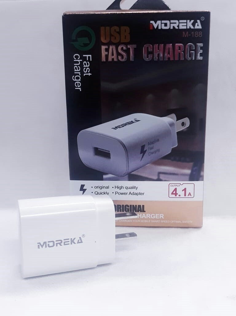 Cubo Cargador Carga Rapida 4.1A Moreka Modelo M-188
