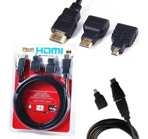 Cable Adaptador De Video Ajustable A Mini Y Micro HDTV