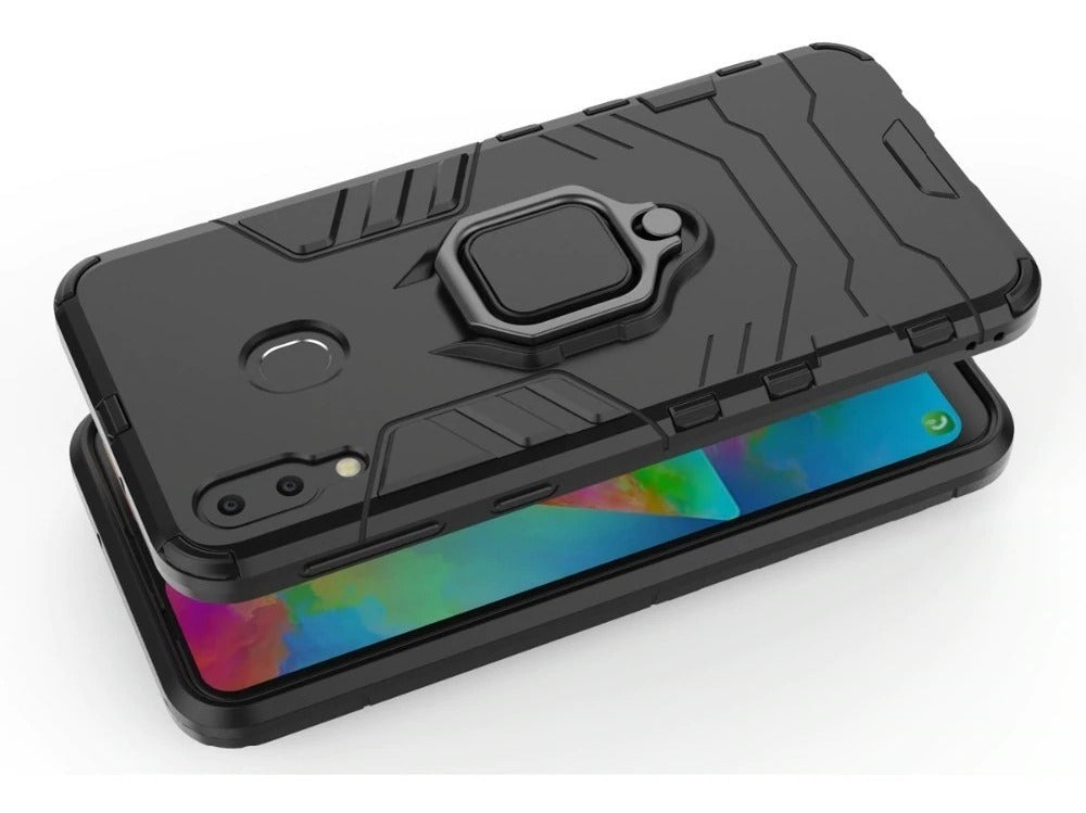 Funda Uso Rudo Anillo Para Samsung M20