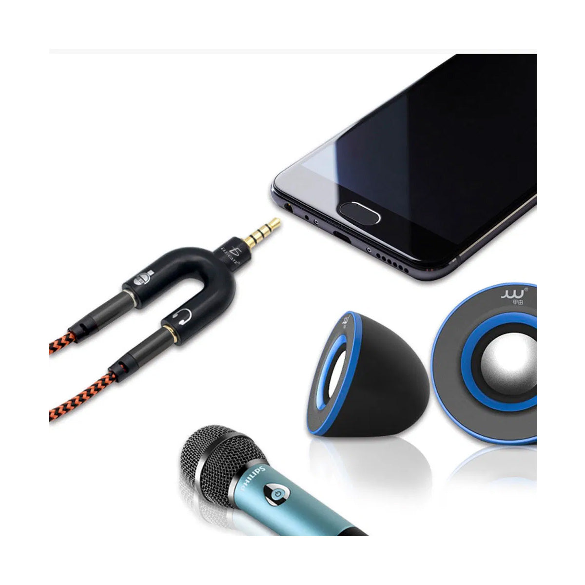 Divisor Audio Estéreo 3.5mm Celular Xbox Micrófono Audífono ZJT42