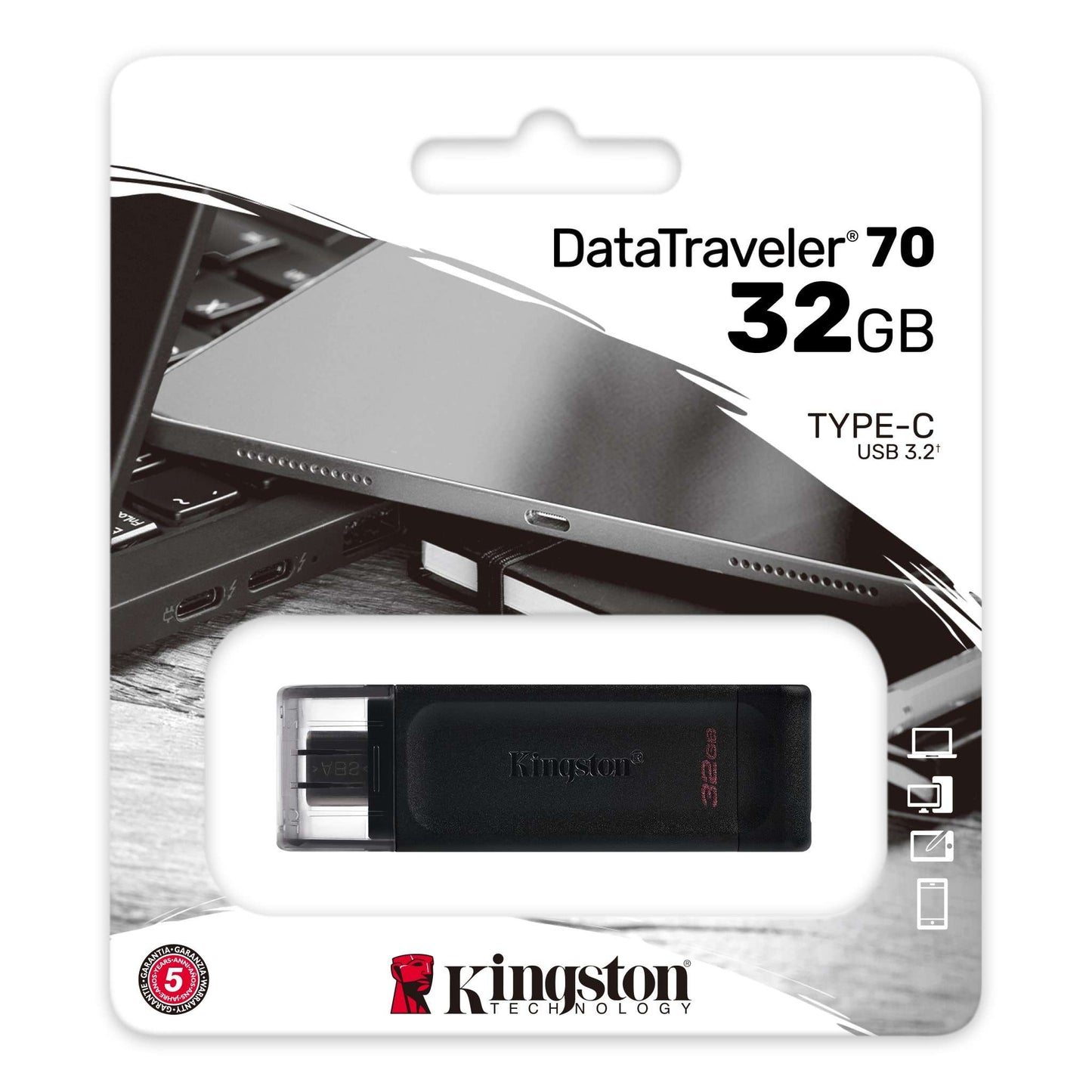 Memoria Usb KINGSTON 2 en 1 Usb y Tipo C 32 GB 32gb