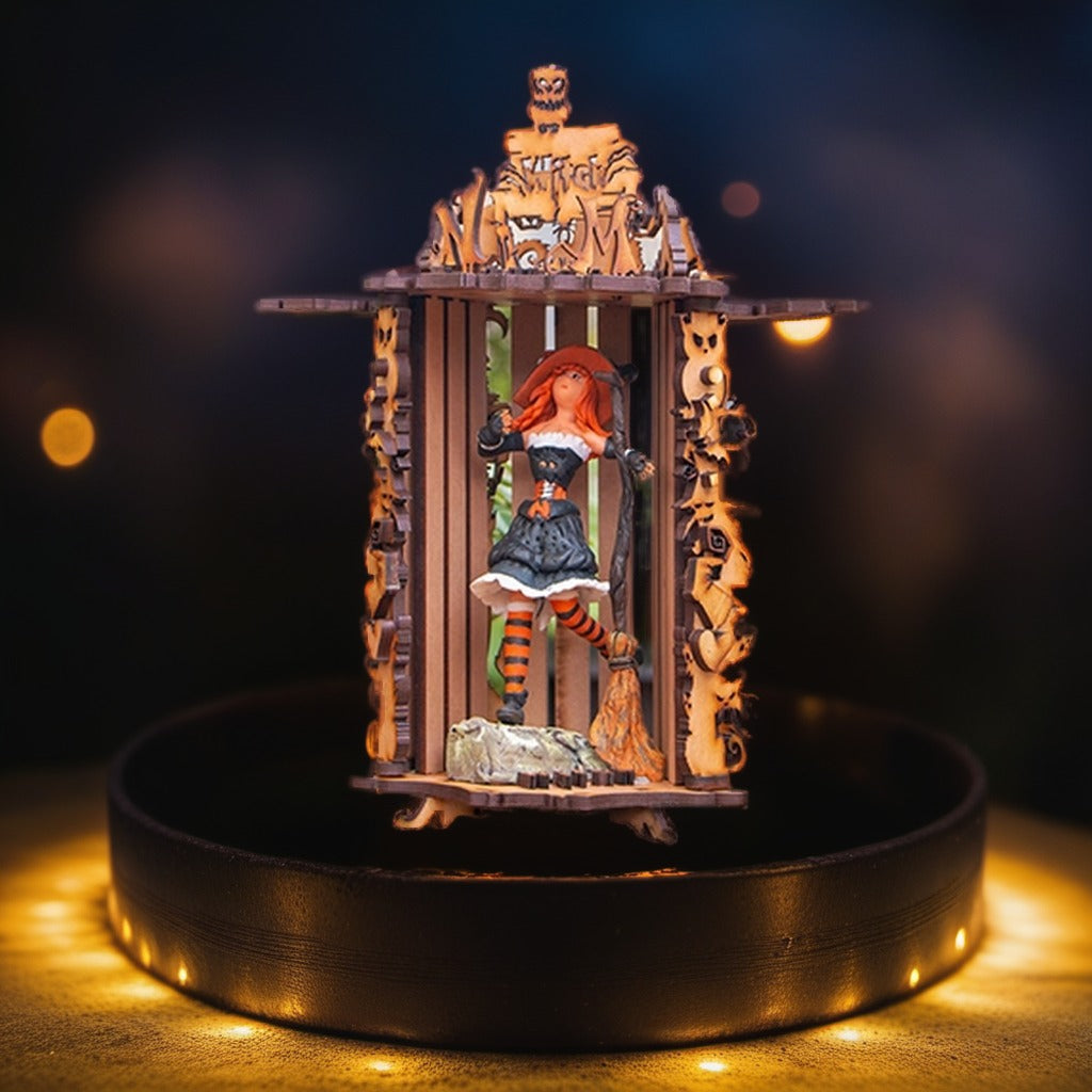 Vector para corte laser Caja Bruja