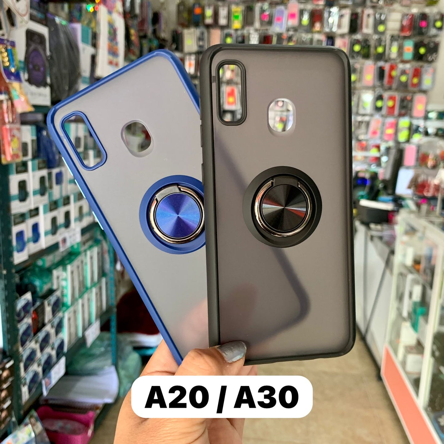 Funda Uso Rudo Anillo Para Samsung A20 / A30