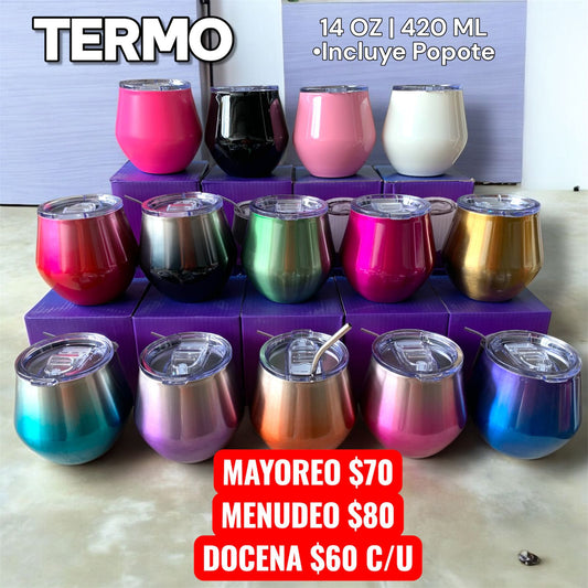 Termo 14 Oz, 420 Ml