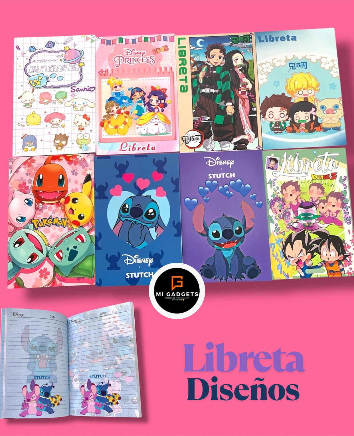 Libreta Diseños Notas