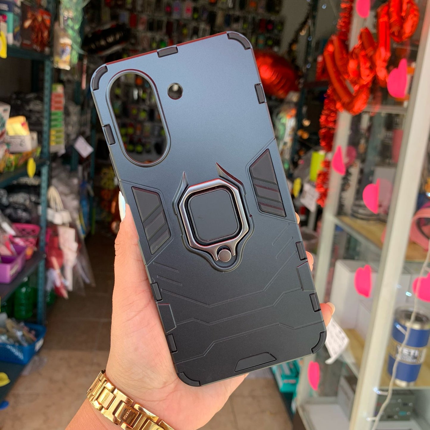 Funda Uso Rudo Anillo Para Poco C65 / Redmi 13C