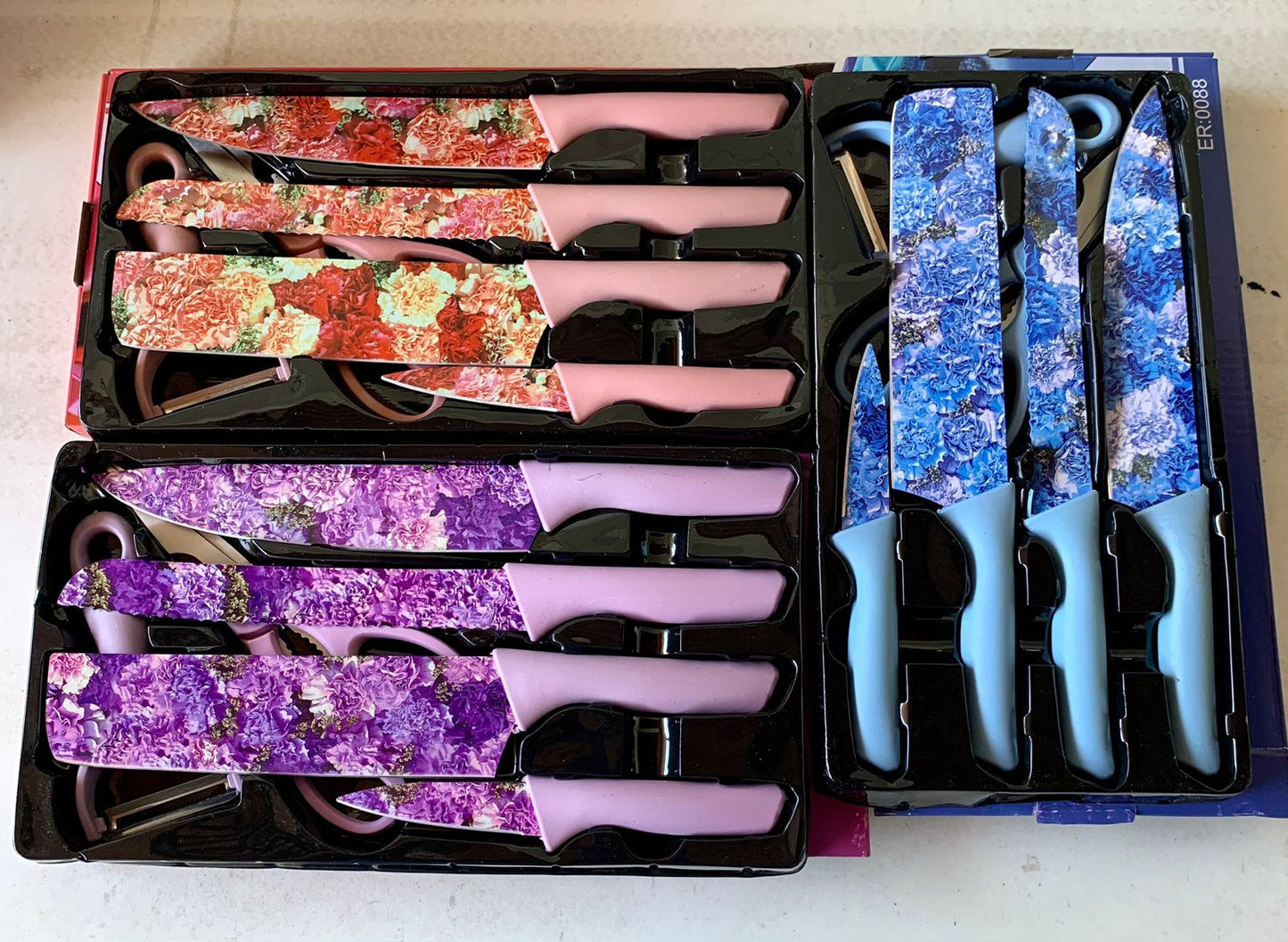 Set De Cuchillos Flores ER0088