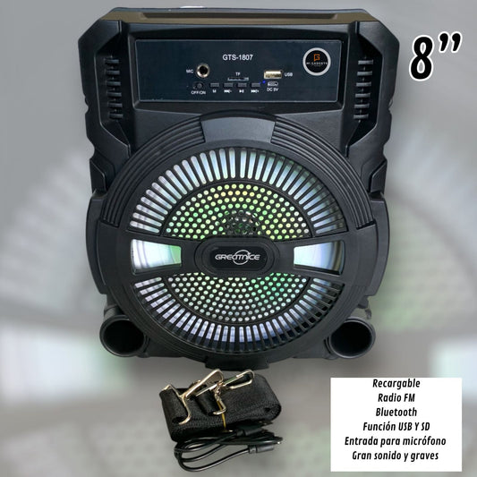 Bocina Bluetooth 8´ GTS-1807