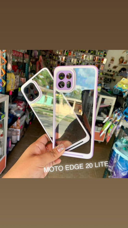 Funda Acrilico Bicolor Para Motorola Moto Edge 20 Lite