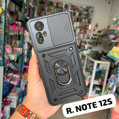 Funda Uso Rudo Anillo Protector De Camara Deslizante Para Xiaomi Redmi Note 12S (LC)