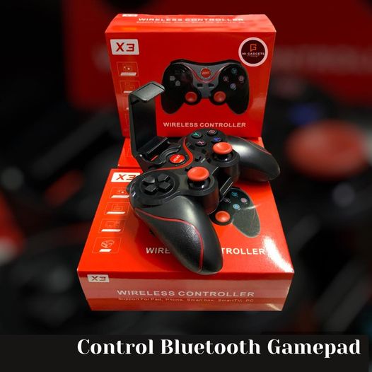 Control Gamepad Bluetooth Joystick Inalambrico Para Videojuegos Celular Con Soporte GM-V03