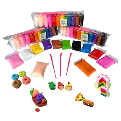 Foamy Moldeable 12 Colores Súper Ligero – Masa Espumosa para Manualidades | Paquete de 10 Piezas