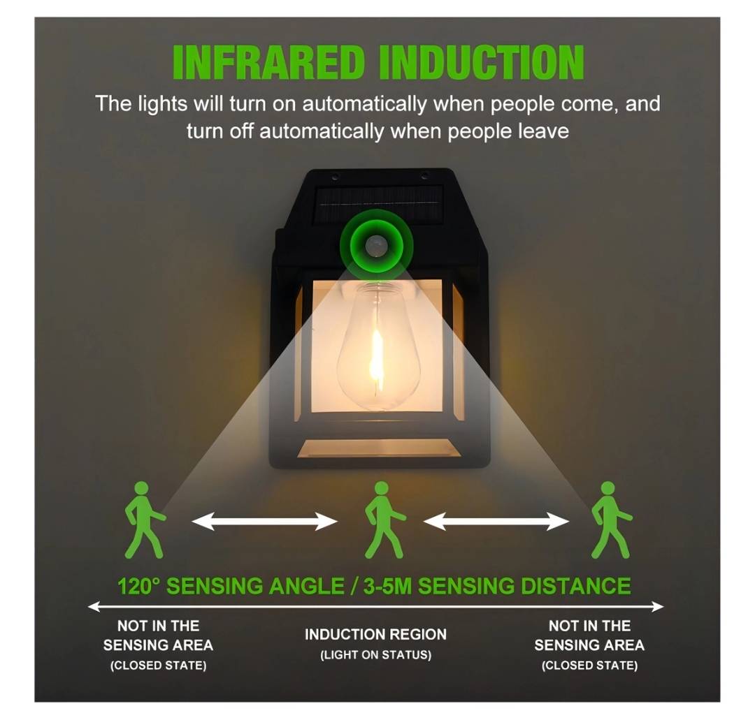 Lampara Solar Sensor Movimiento LED-8799